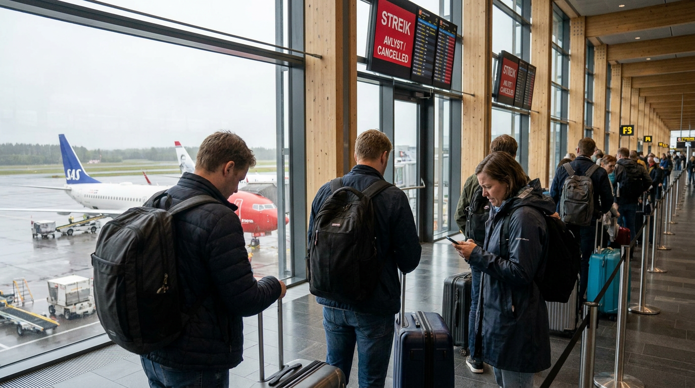 Flystreik truer: Har din reiseforsikring din rygg?